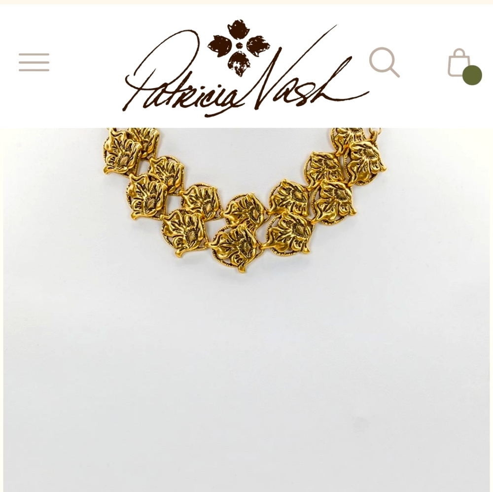 Patricia Nash double link pendant necklace